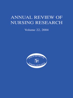 cover image of Annual Review of Nursing Research, Volume 22, 2004